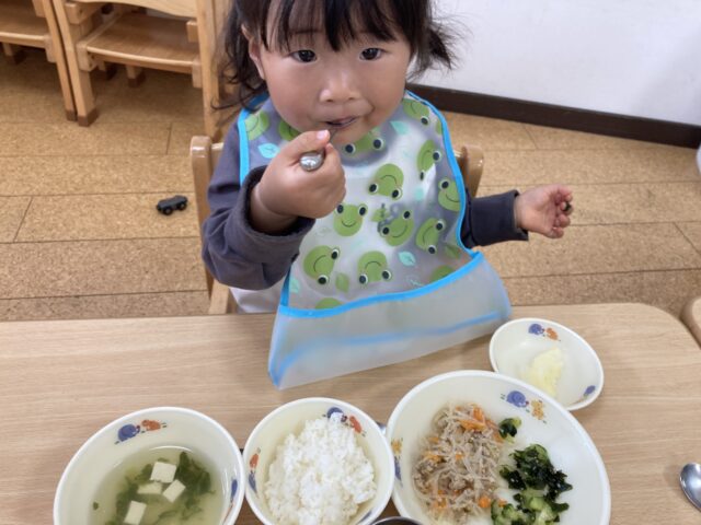 いよいよ給食スタート