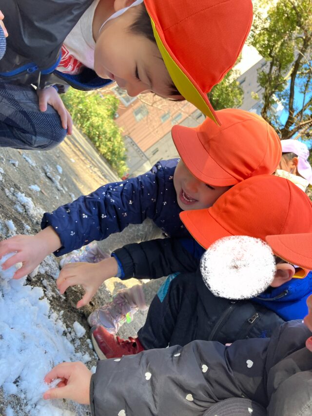 雪遊び☃️