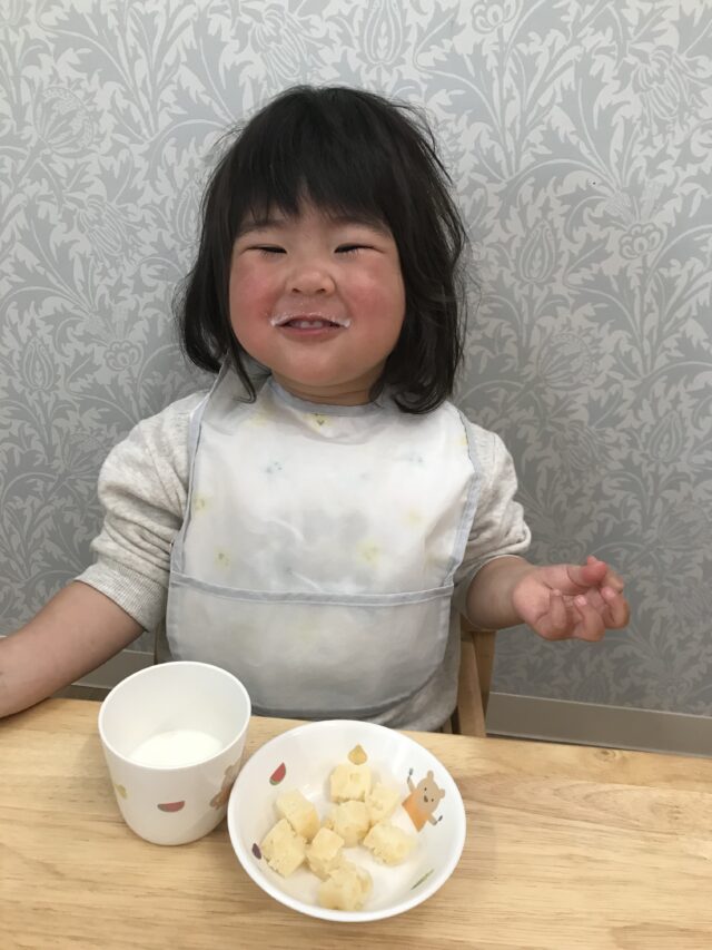 美味しく食べてこんなに大きくなったよ♡0歳児♪